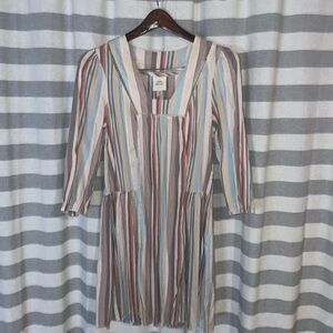 Knox Rose Pastel Striped Long Sleeve Dress New with tags size XS